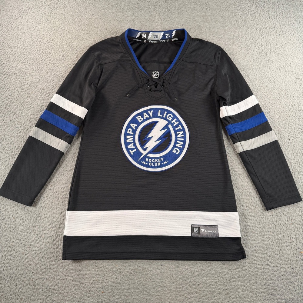 Fanatics Jersey Tampa Bay Lightning Women Small Black Lace Up NHL Hockey